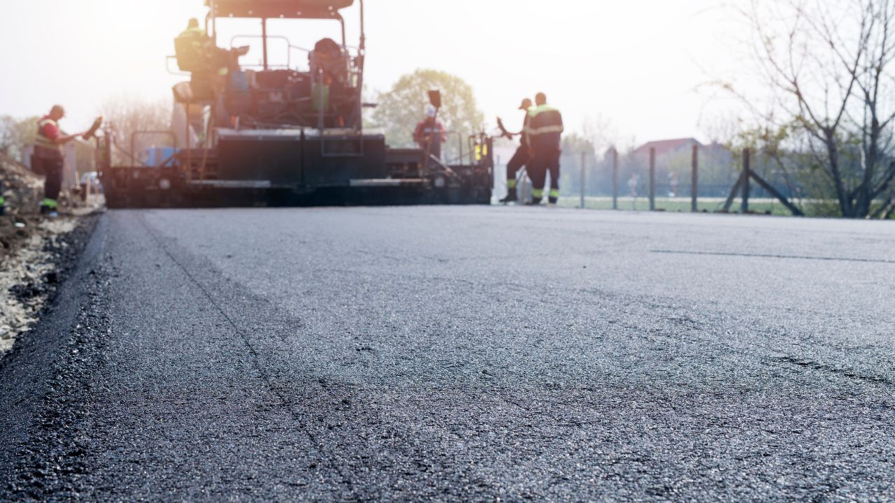 Road construction.