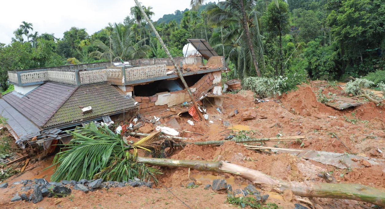 Scenes from the Wayanad soil piping incident.