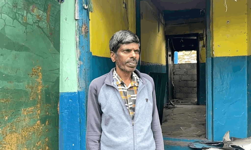 Former tea estate worker Kalidas.