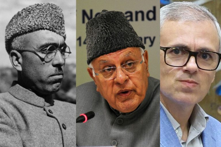 Sheikh Abdullah, Farooq Abdullah and Omar Abdullah.