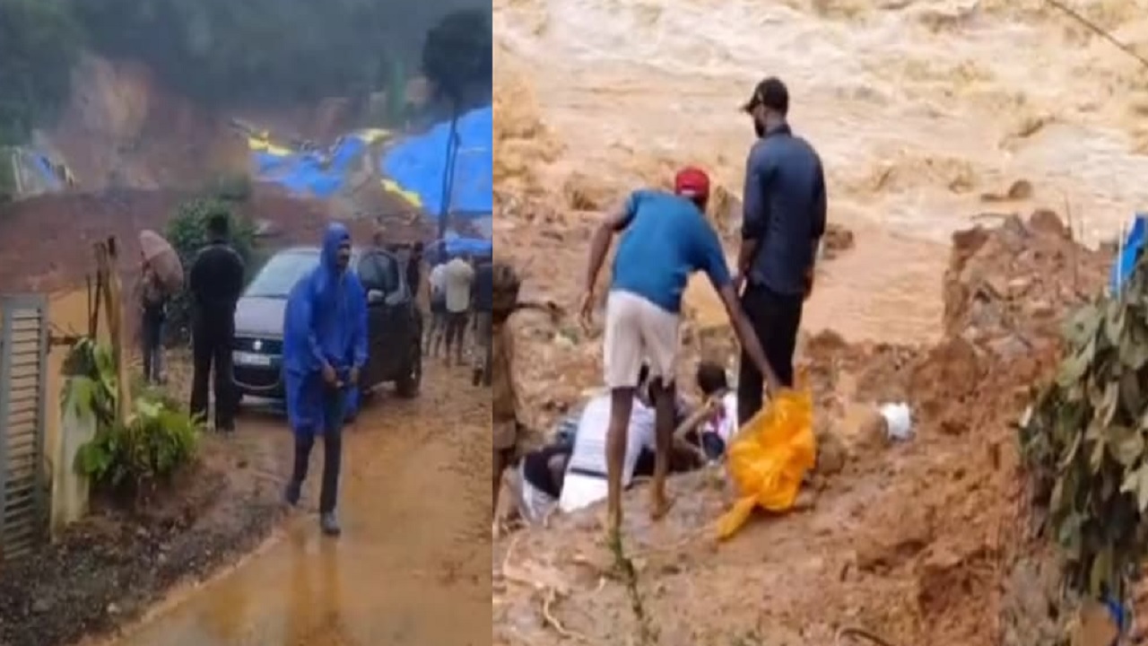 A soil piping incident triggered by incessant heavy rainfall struck the twin-tunnel construction in Wayanad