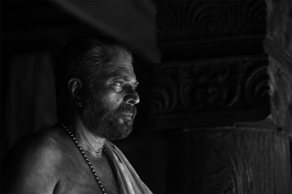 Mammootty in Bhramayugam.