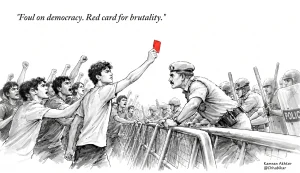 'Foul on democracy, red card for brutality': How students beat the BJP at their own game