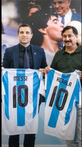 V Abdurahiman during his visit to Spain in 2024.