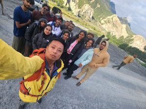 Kishan rerouted the team nearly 80 kilometres away from the flood-hit area