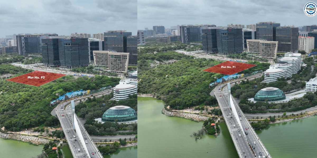 The plots are located in Hyderabad Knowledge City, close to Durgam Cheruvu and the city's major IT corridor.