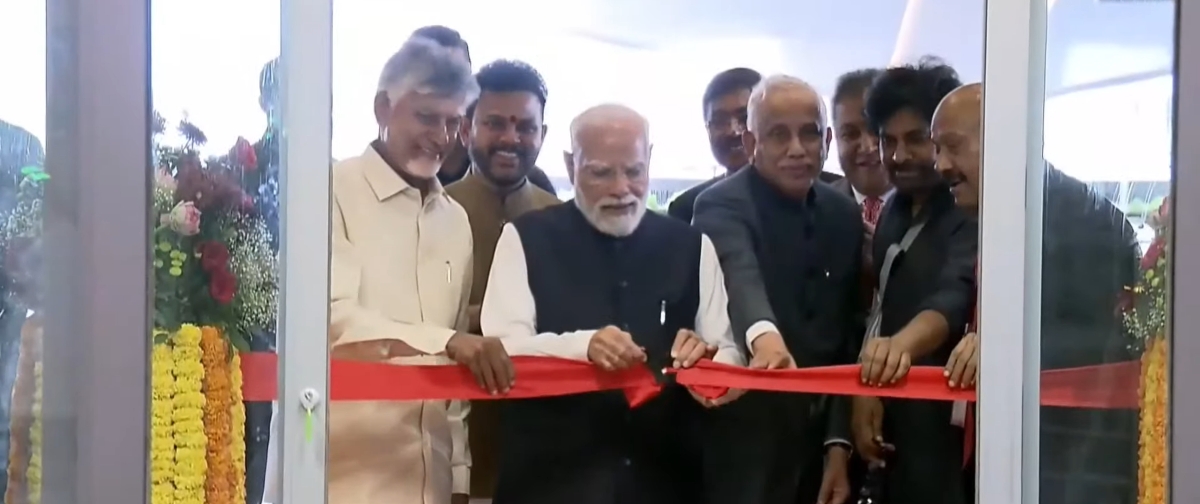 PM Narendra Modi inaugurates Bhogapuram International Airport
