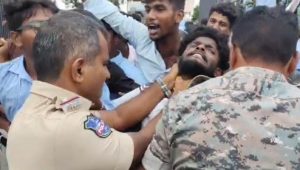 Probe against Mahabubabad CI after viral video shows him choking student protesters