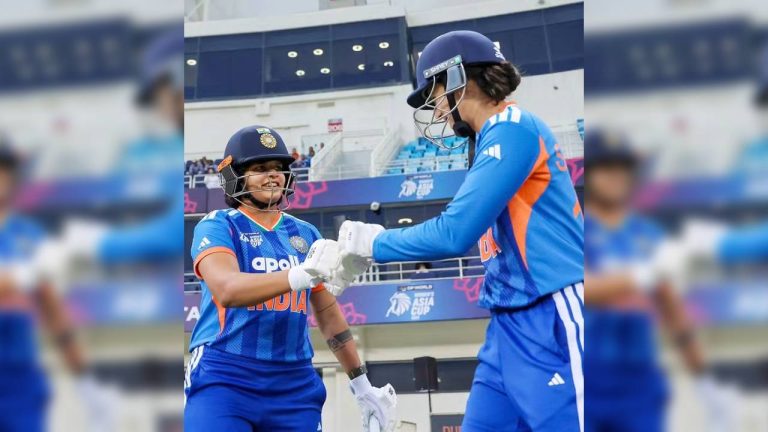 Openers Shafali Verma (L) and Smriti Mandhana gave India a scintillating start, scoring 129 runs. (Facebook/CSK)
