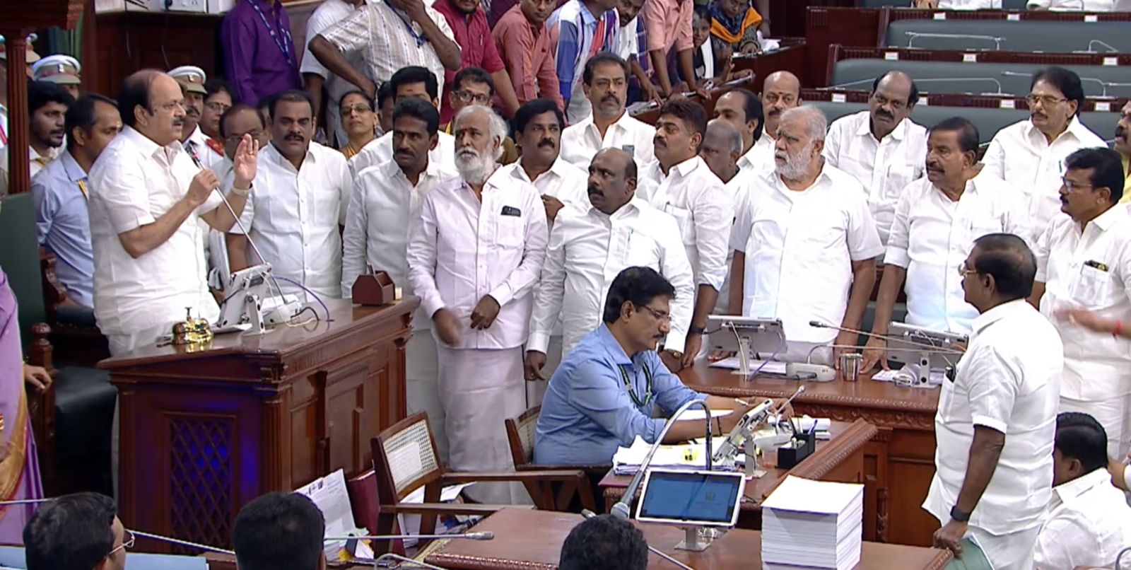 DMK demanded that the portions of the Chief Minister's speech referring to the ED and the previous DMK government be removed from the records.