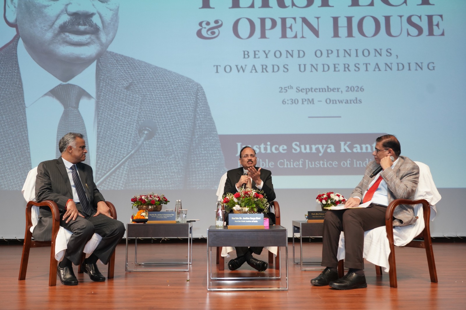Chief Justice of India Surya Kant at the Open House in Patna on Friday.