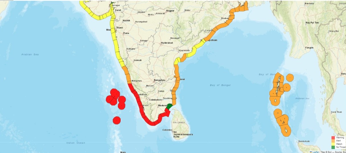 INCOIS has warned of 1 to 1.5-metre-high waves and swell surge activity from 2.30 am on 26 September to 2.30 am on 28 September.