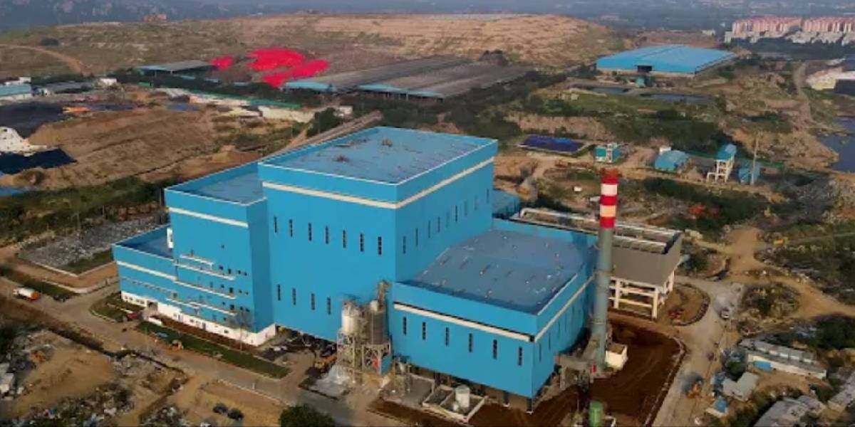 An image of the Hyderabad Municipal Solid Waste Energy Solutions Private Limited Waste-to-Energy Plant at Jawaharnagar
