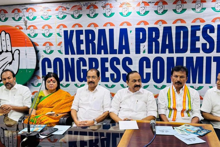 The first Political Affairs Committee (PAC) meeting of the Congress since the UDF returned to power, held at Indira Bhavan in Thiruvananthapuram.