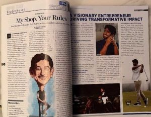 Nayan Reddy was featured in the magazine's brand connect section.