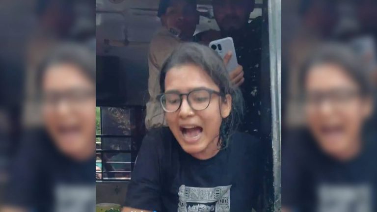 AISA's Neha Bora was among the protesters detained at Jantar Mantar.