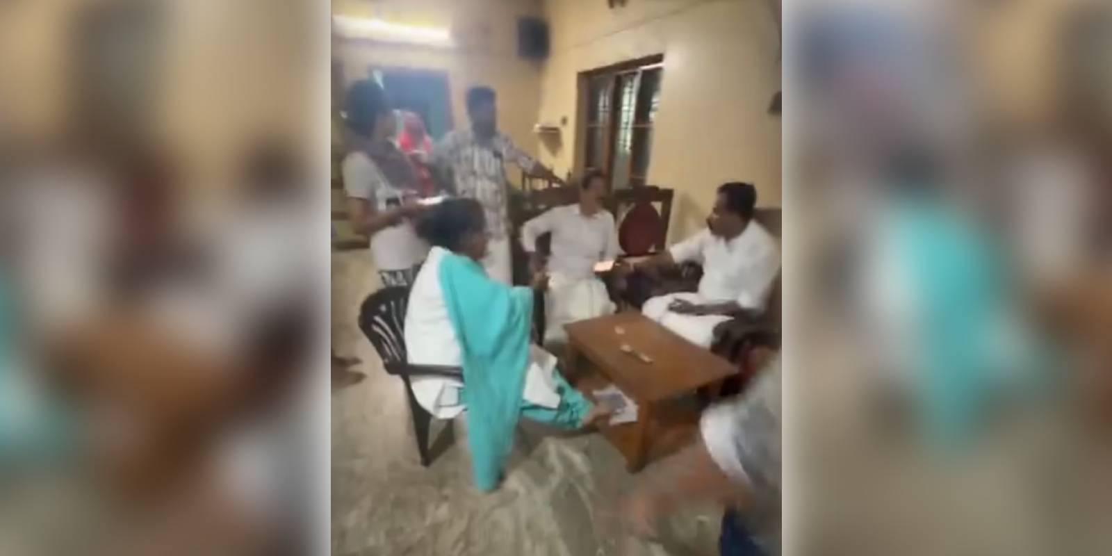 Visuals of the incident have since emerged, showing a heated confrontation between the MLA, her associates and local party workers.