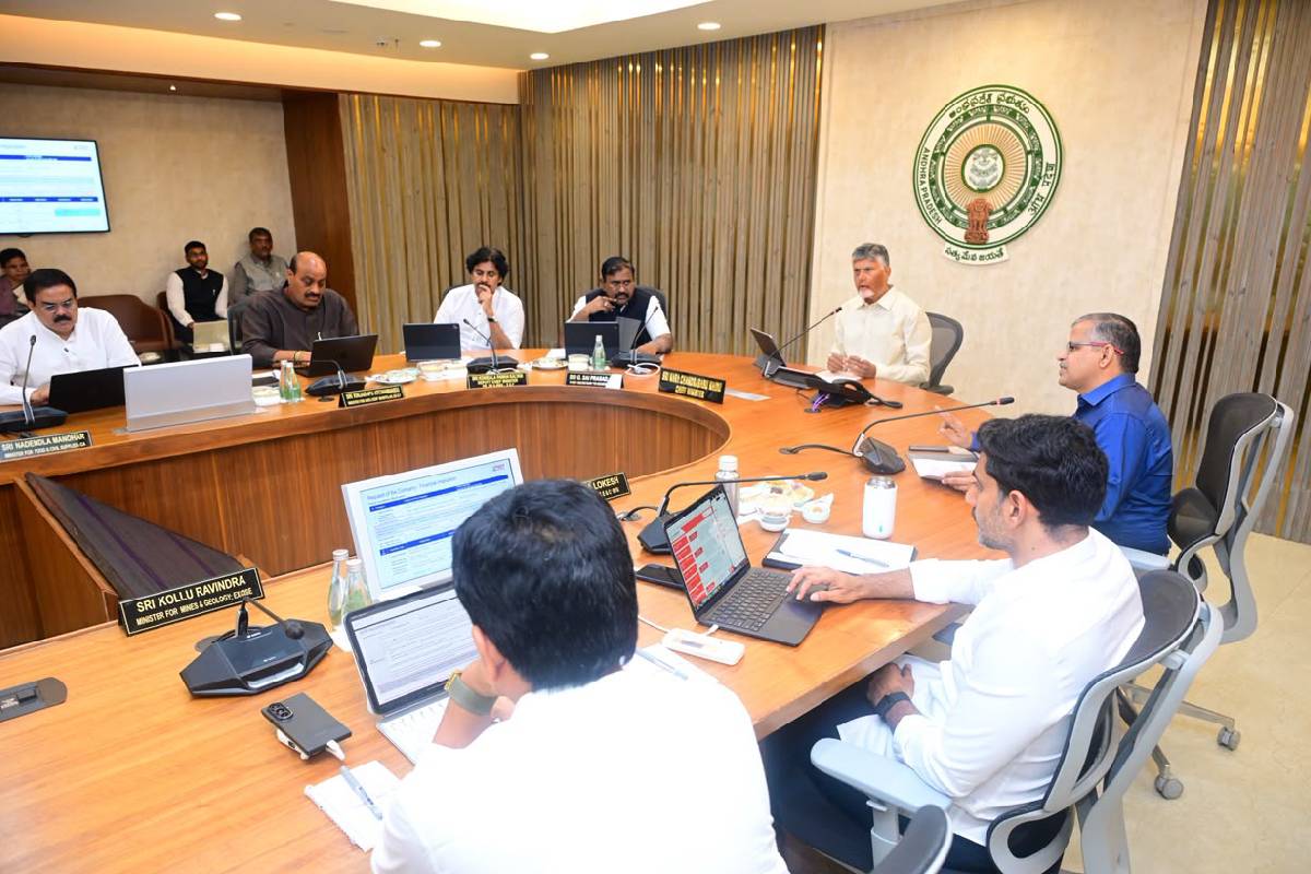 Andhra Pradesh Cabinet meeting.