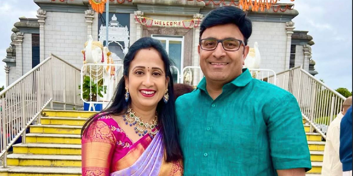 Picture of the couple Rama Nandana and Jagarlamudi Madhukar, accused in UK visa fraud
