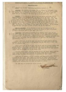 A 1956 typewritten City Improvement Trust report proposing improvements and rehousing for the Mallikuppam slum in Madras.