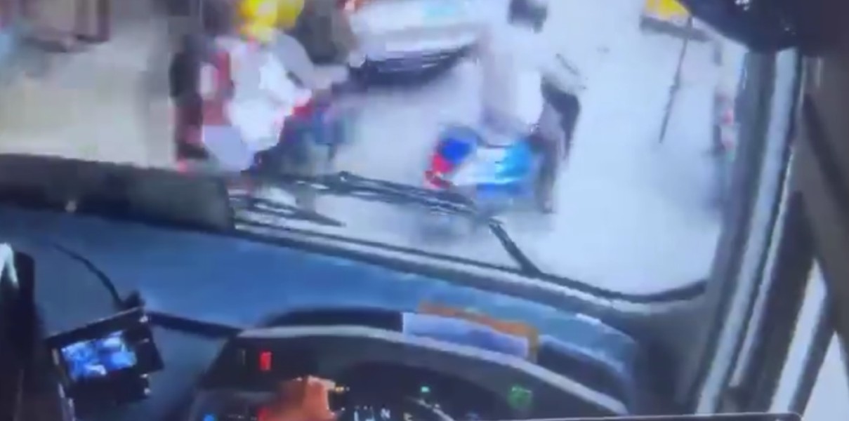 TGSRTC bus rams Rapido bike