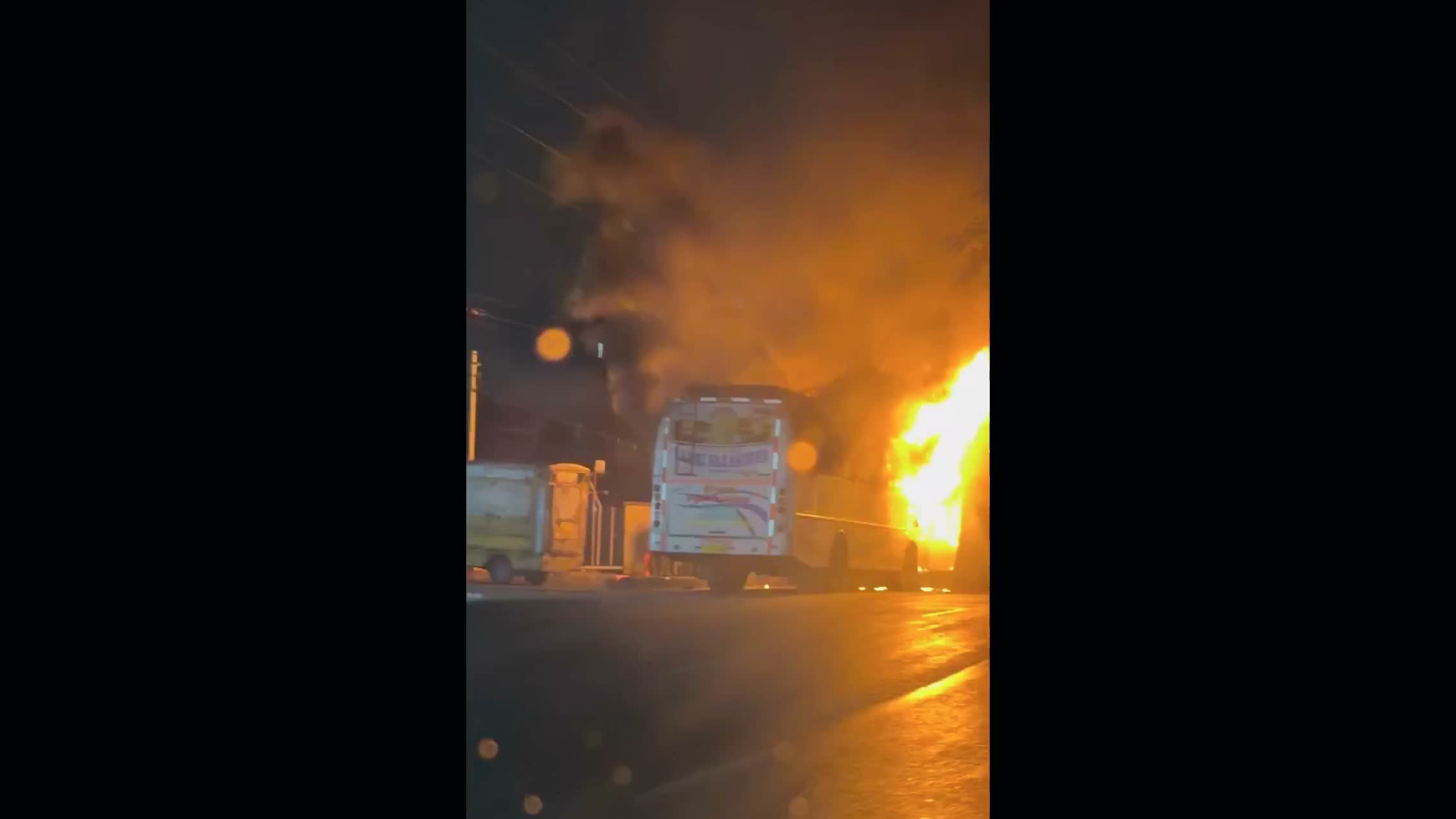 Telangana: Srisailam-bound private bus catches fire near Hyderabad, 38 pilgrims escape unhurt