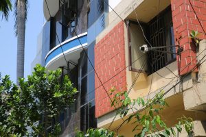 CCTV cameras installed at houses along Vallalar Nagar Sixth Street in West Anna Nagar.