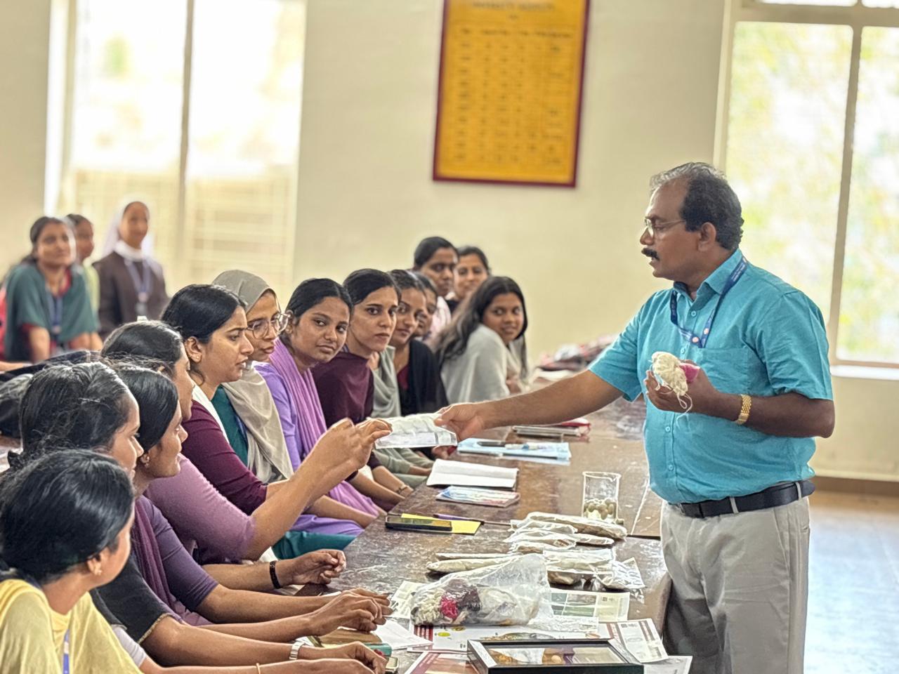 One of the technical sessions conducted at the campus on sericulture.