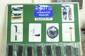 Items seized from the accused.