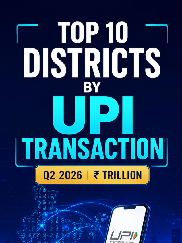 Top 10 districts by UPI transaction