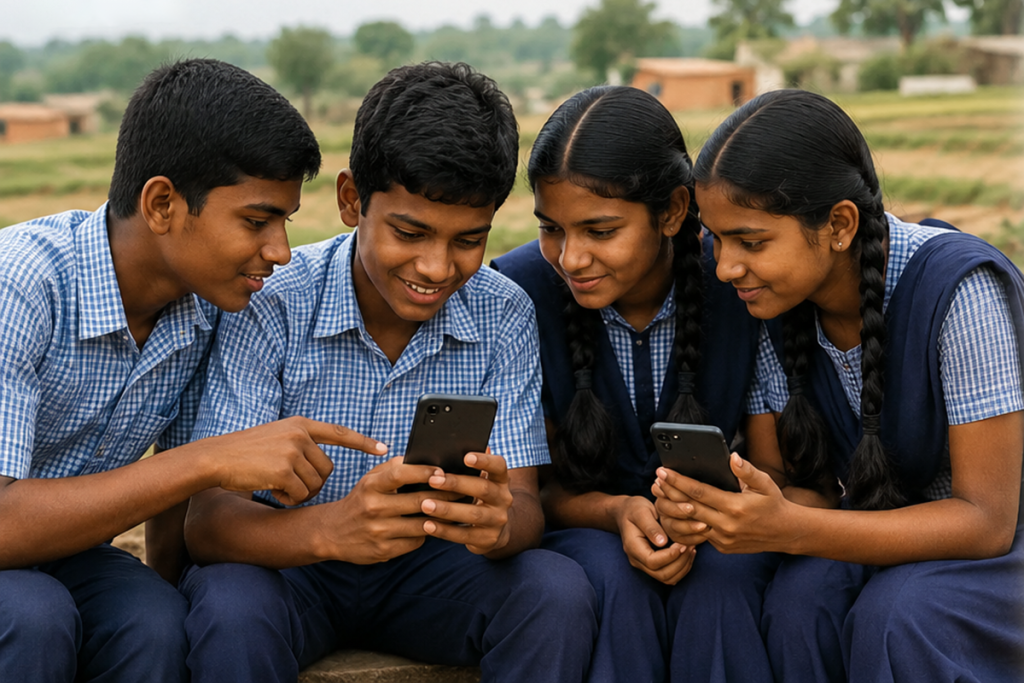 A third of rural Telangana students may be hooked on smartphones – but it’s sleep, not academics, taking the hit