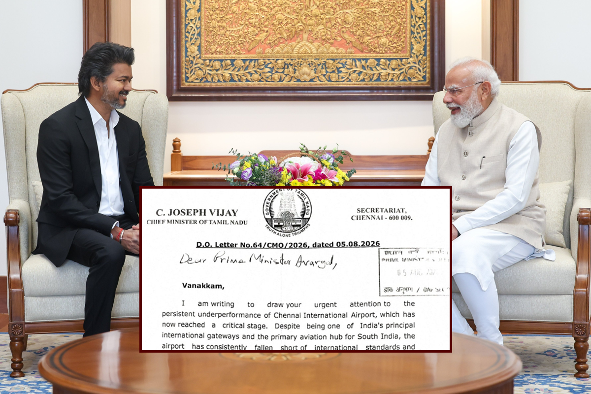 ‘Left’ alone? What Vijay’s letter to PM Modi seeking new operator for Chennai airport said
