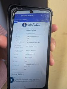 Nawaz Khan Ghouse electoral details displayed