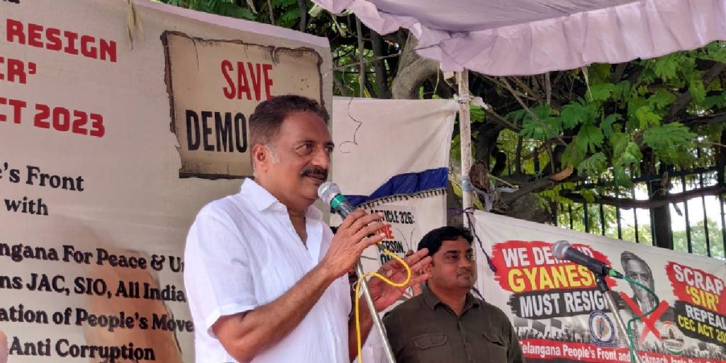 ‘Attempt to kill democracy’: Hyderabad civil society protests SIR, demands CEC Gyanesh Kumar's resignation
