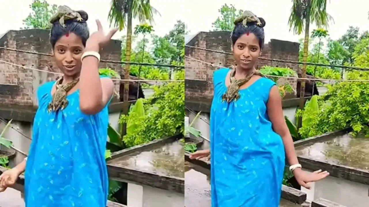 Viral Video : వ్యూస్, లైక్స్ కోసం మరీ ఇంతలా దిగజారాలా.. మెడలో కప్పలతో డ్యాన్స్ చేసిన మహిళ!