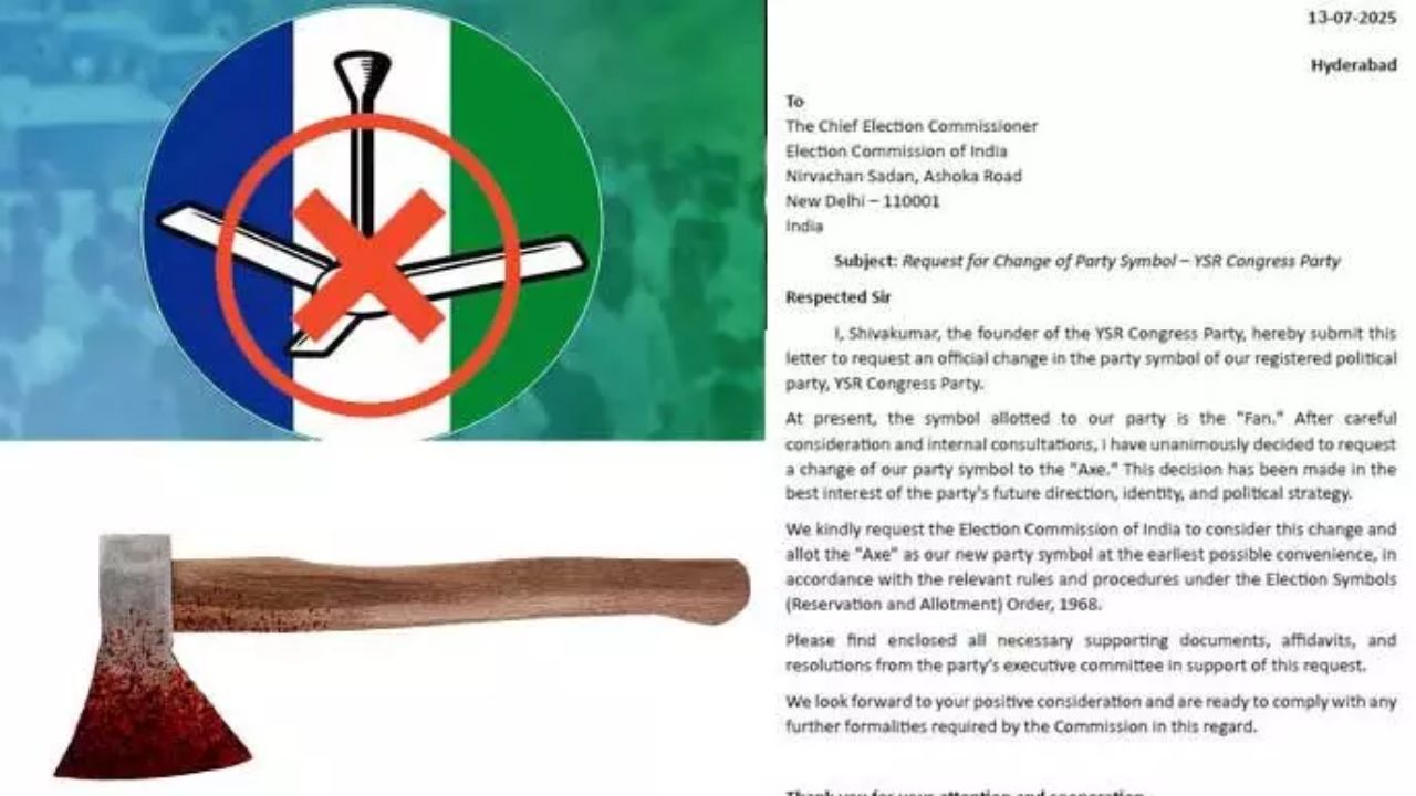 YSRCP Axe Symbol:  గొడ్డలి గుర్తు కోసం వైసీపీ లేఖ.. సంచలనం