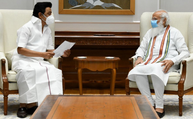 నీట్, నూతన విద్యావిధానం రద్దు చేయాలని ప్రధానిని కోరాను: తమిళనాడు సీఎం స్టాలిన్ నీట్, నూతన విద్యావిధానం రద్దు చేయాలని ప్రధానిని కోరాను: తమిళనాడు సీఎం స్టాలిన్