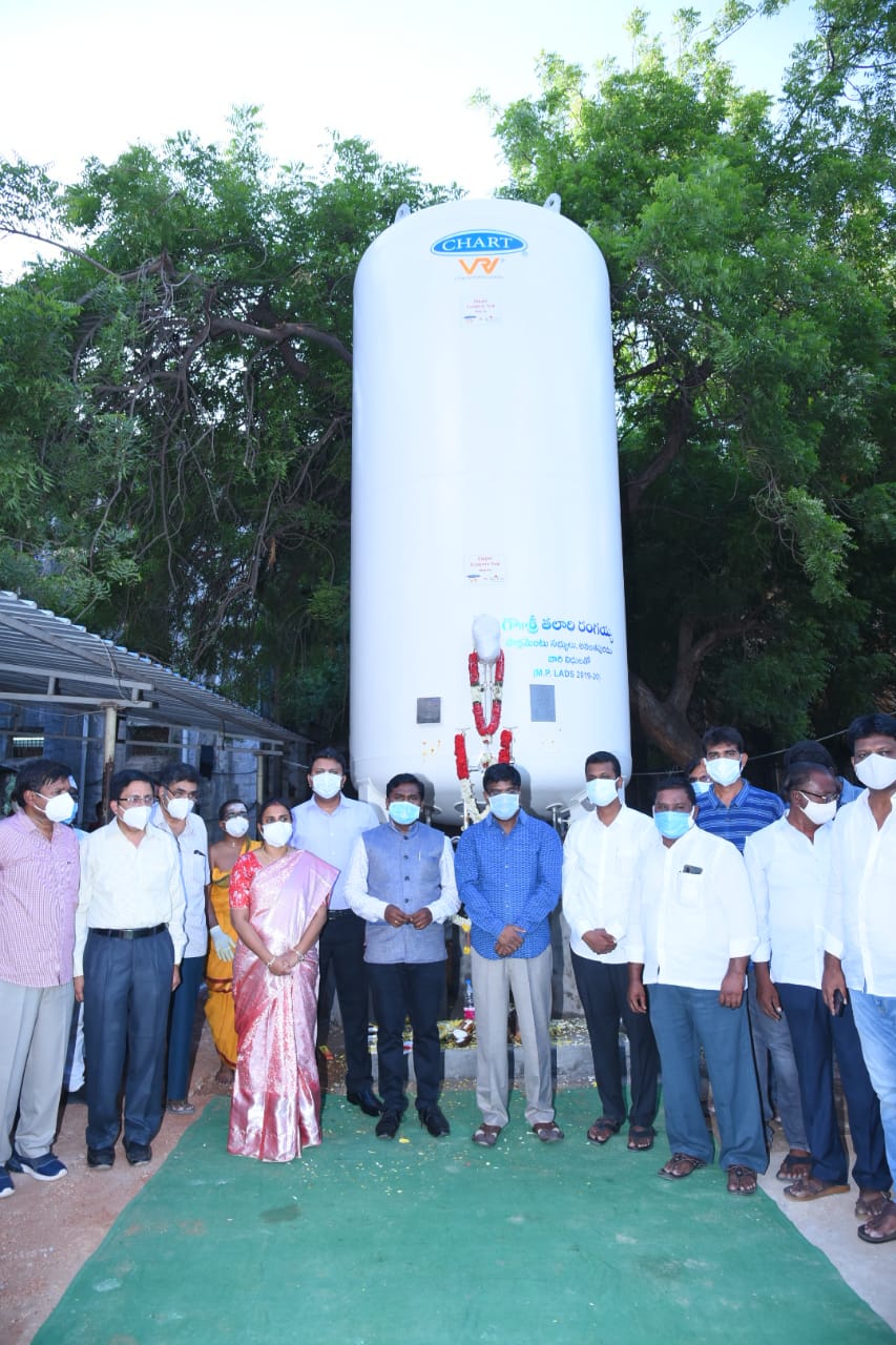 లిక్విడ్ ఆక్సిజన్ కొరత తీర్చేందుకు శాశ్వత క్రయోజనిక్ ట్యాంకర్ ఏర్పాటు లిక్విడ్ ఆక్సిజన్ కొరత తీర్చేందుకు శాశ్వత క్రయోజనిక్ ట్యాంకర్ ఏర్పాటు