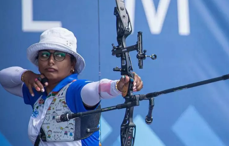 Tokyo Olympics: ఆర్చరీ సీడింగ్ రౌండ్లో దీపికా కుమారి కి 9వ స్థానం Tokyo Olympics: ఆర్చరీ సీడింగ్ రౌండ్లో దీపికా కుమారి కి 9వ స్థానం