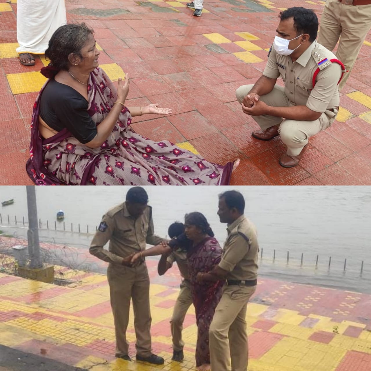 మరోసారి తమ ఔదర్యం నీ చాటుకున్న తాడేపల్లి పోలీసులు. మరోసారి తమ ఔదర్యం నీ చాటుకున్న తాడేపల్లి పోలీసులు.