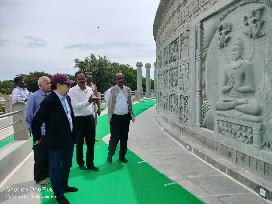 బుద్ధ వనంలో ‘మంగోలియా బౌద్ధారామం’.. మంగోలియా రాయబారి బుద్ధ వనంలో ‘మంగోలియా బౌద్ధారామం’.. మంగోలియా రాయబారి