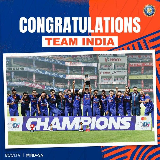 దక్షిణాఫ్రికా చిత్తు.. సిరిస్ భారత్ కైవసం దక్షిణాఫ్రికా చిత్తు.. సిరిస్ భారత్ కైవసం