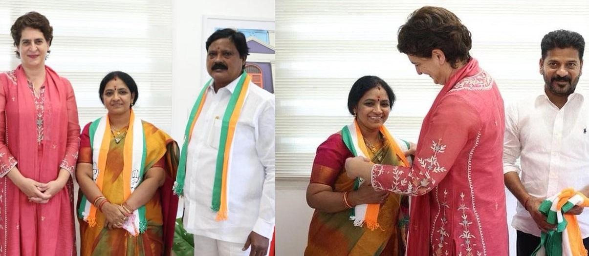 ప్రగతి భవన్కు కాంగ్రెస్ నేతలు మాజీ ఎమ్మెల్యే నల్లాల ఓదెలు, జడ్పీ ఛైర్పర్సన్ విజయలక్ష్మి ప్రగతి భవన్కు కాంగ్రెస్ నేతలు మాజీ ఎమ్మెల్యే నల్లాల ఓదెలు, జడ్పీ ఛైర్పర్సన్ విజయలక్ష్మి