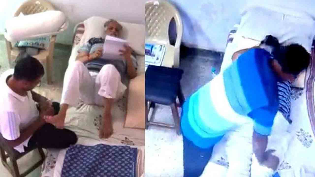 జైల్లో మంత్రికి రాచ మర్యాదలు.. మసాజ్లు (వీడియో) జైల్లో మంత్రికి రాచ మర్యాదలు.. మసాజ్లు (వీడియో)