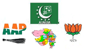 గుజరాత్: బీజేపీకి మజ్లీస్తో సంబరం.. ఆప్తో కలవరం! గుజరాత్: బీజేపీకి మజ్లీస్తో సంబరం.. ఆప్తో కలవరం!