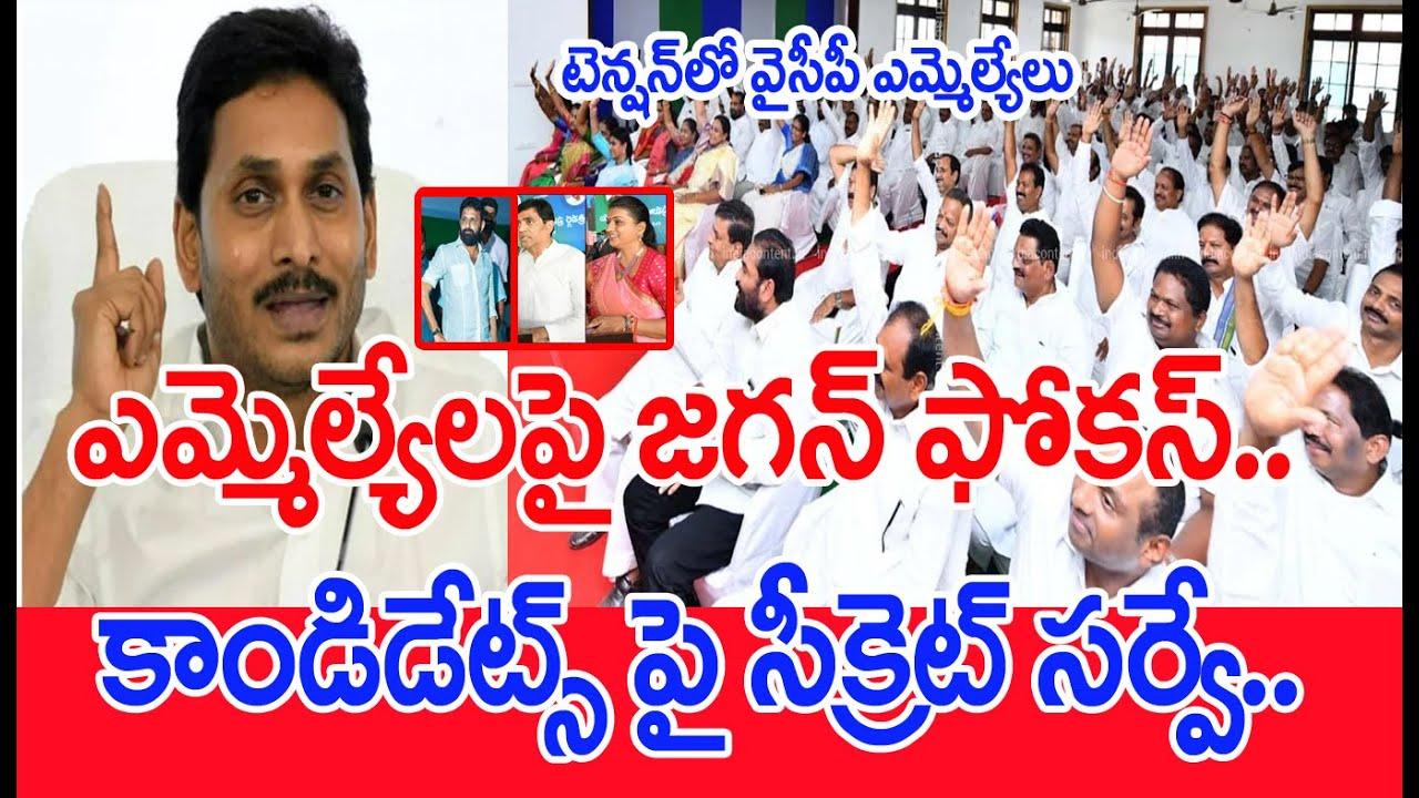 వైసీపీ ఎమ్మెల్యేల్లో దడ.. జగన్ చేతిలో ప్రోగ్రెస్ కార్డ్స్..? వైసీపీ ఎమ్మెల్యేల్లో దడ.. జగన్ చేతిలో ప్రోగ్రెస్ కార్డ్స్..?