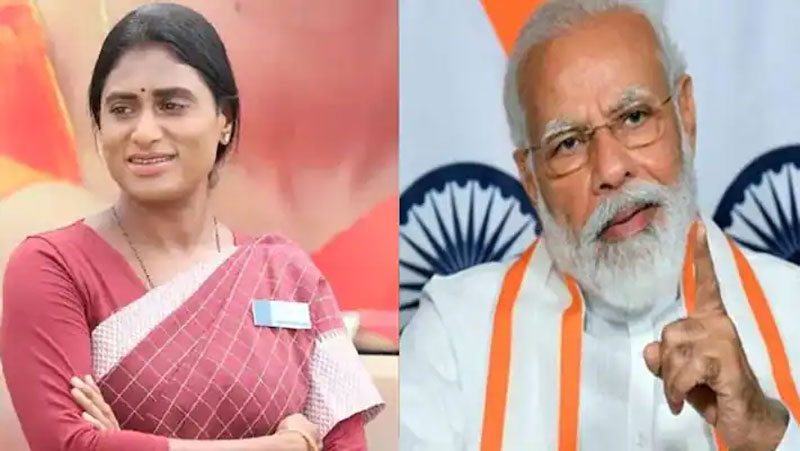 షర్మిలకు ప్రధాని మోదీ ఫోన్ షర్మిలకు ప్రధాని మోదీ ఫోన్