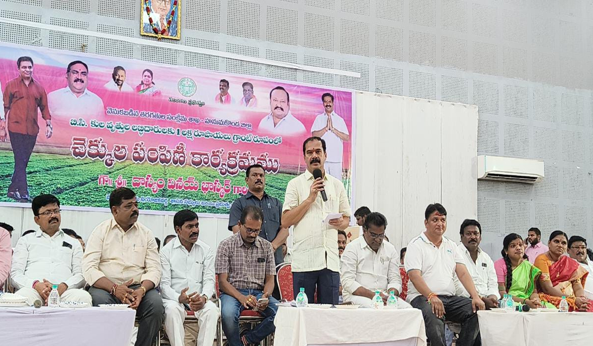 Vinay Bhaskar | సంక్షేమ పథకాలకు.. BRS పెద్ద పీట: చీఫ్ విప్ దాస్యం Vinay Bhaskar | సంక్షేమ పథకాలకు.. BRS పెద్ద పీట: చీఫ్ విప్ దాస్యం