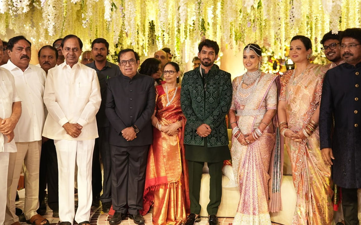 Brahmanandam 2nd Son Marriage | అట్ట‌హాసంగా బ్ర‌హ్మానందం త‌న‌యుడి వివాహం..కేసీఆర్ స‌హా పలు ప్ర‌ముఖులు హాజ‌రు