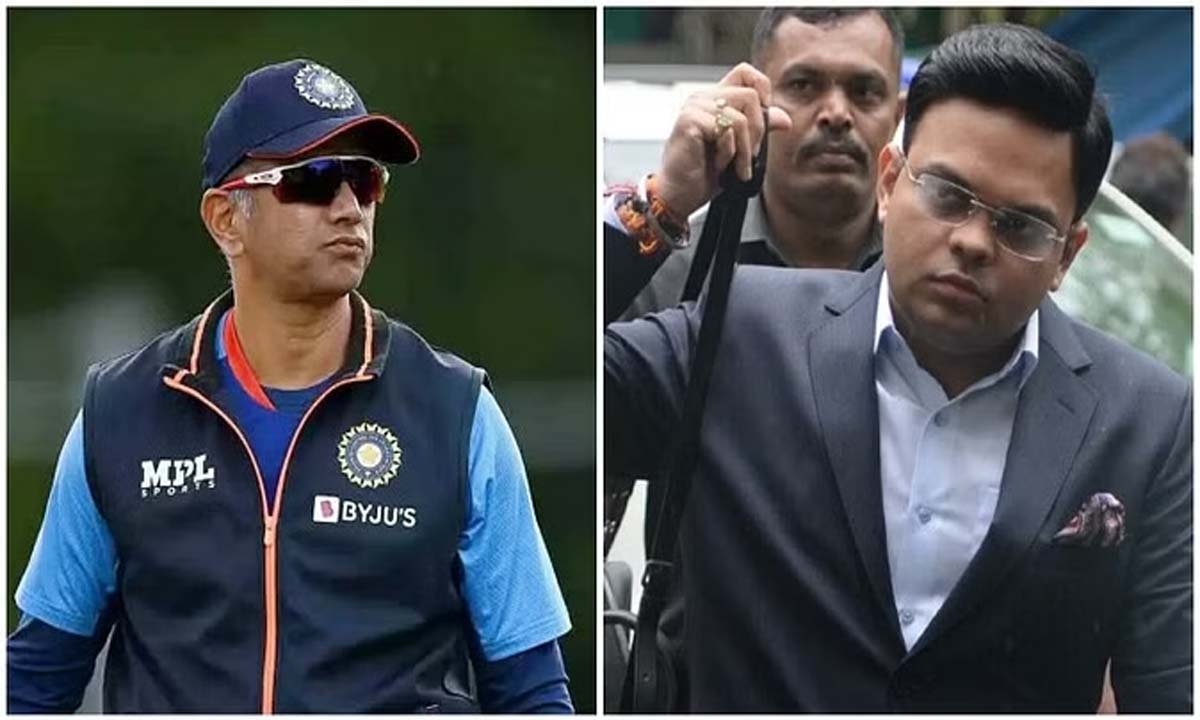World Cup | టీమిండియా కోచ్ రాహుల్ ద్రవిడ్తో జైషా భేటీ..! ఐసీసీ మెగా టోర్నీలపై కీలక చర్చలు..! World Cup | టీమిండియా కోచ్ రాహుల్ ద్రవిడ్తో జైషా భేటీ..! ఐసీసీ మెగా టోర్నీలపై కీలక చర్చలు..!